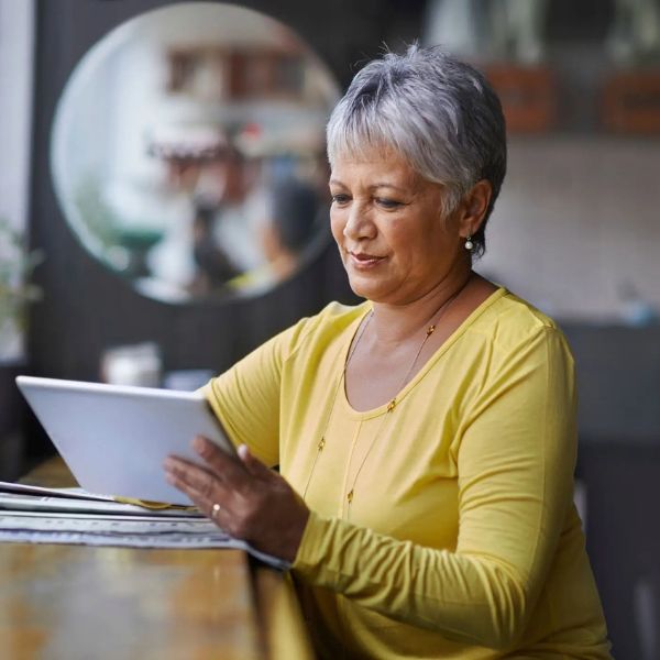 Woman with Tablet